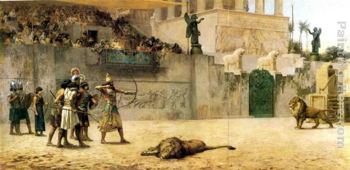 The Diversion of an Assyrian King painting - Frederick Arthur Bridgman The Diversion of an Assyrian King art painting